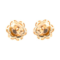 1.90 Ct Round Mixed Cut Natural Fire Opal 14K Gold Earrings