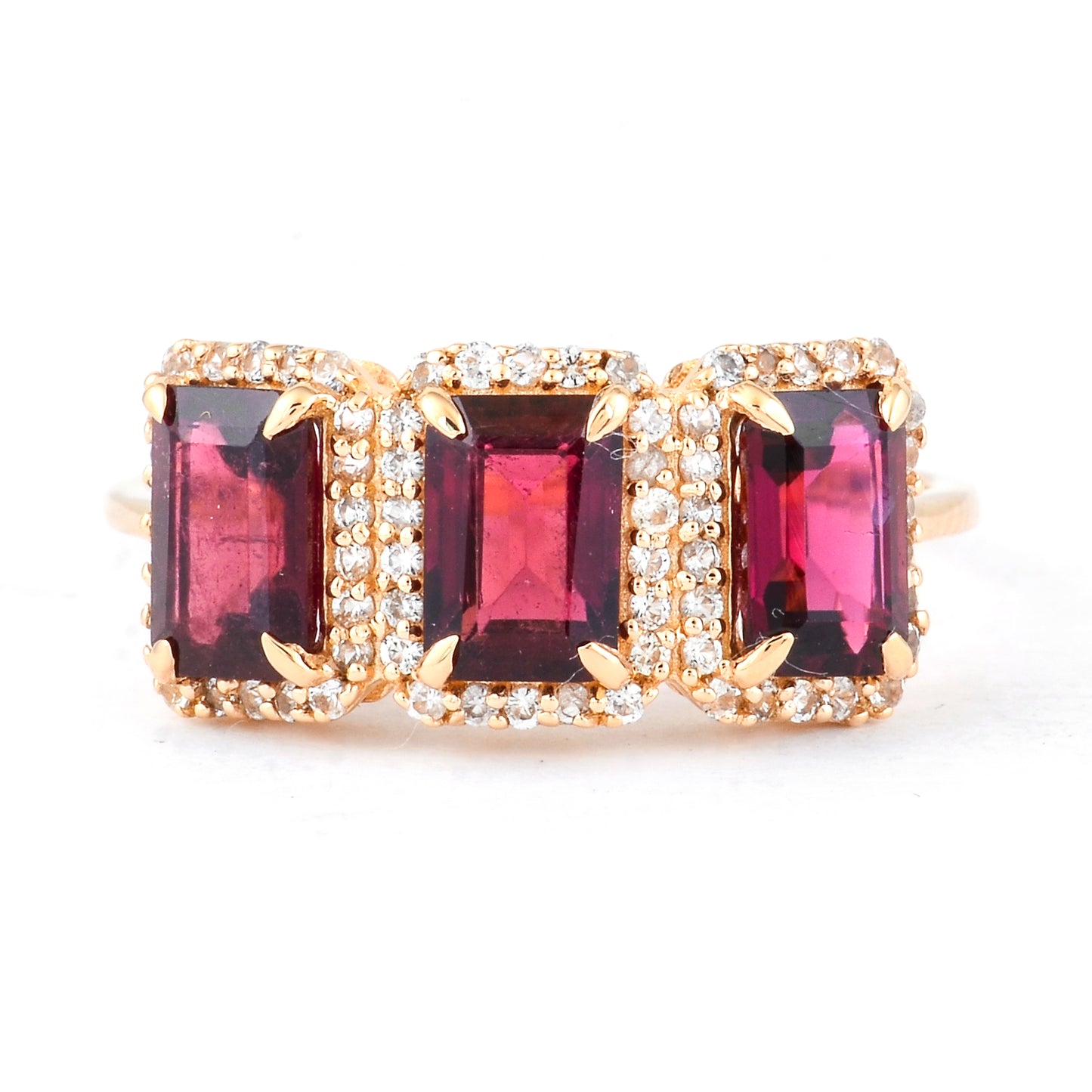 2.22 Ct Octagon Rubellite 14K Gold Ring