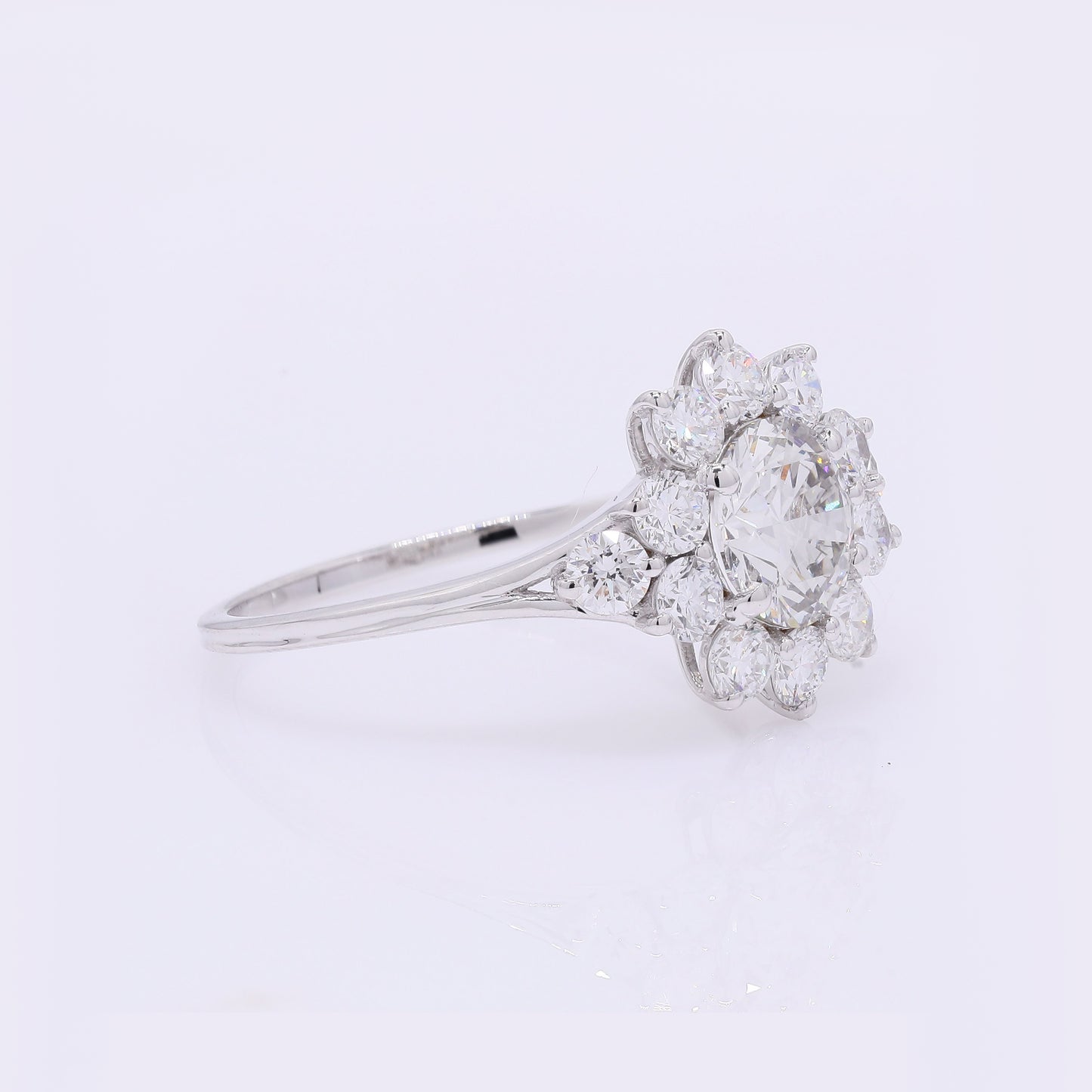 1.99 Carats Lab Grown Diamond 14K Gold Ring