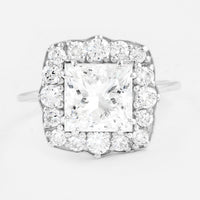 3.78 Carats Lab Grown Diamond 14K Gold Ring