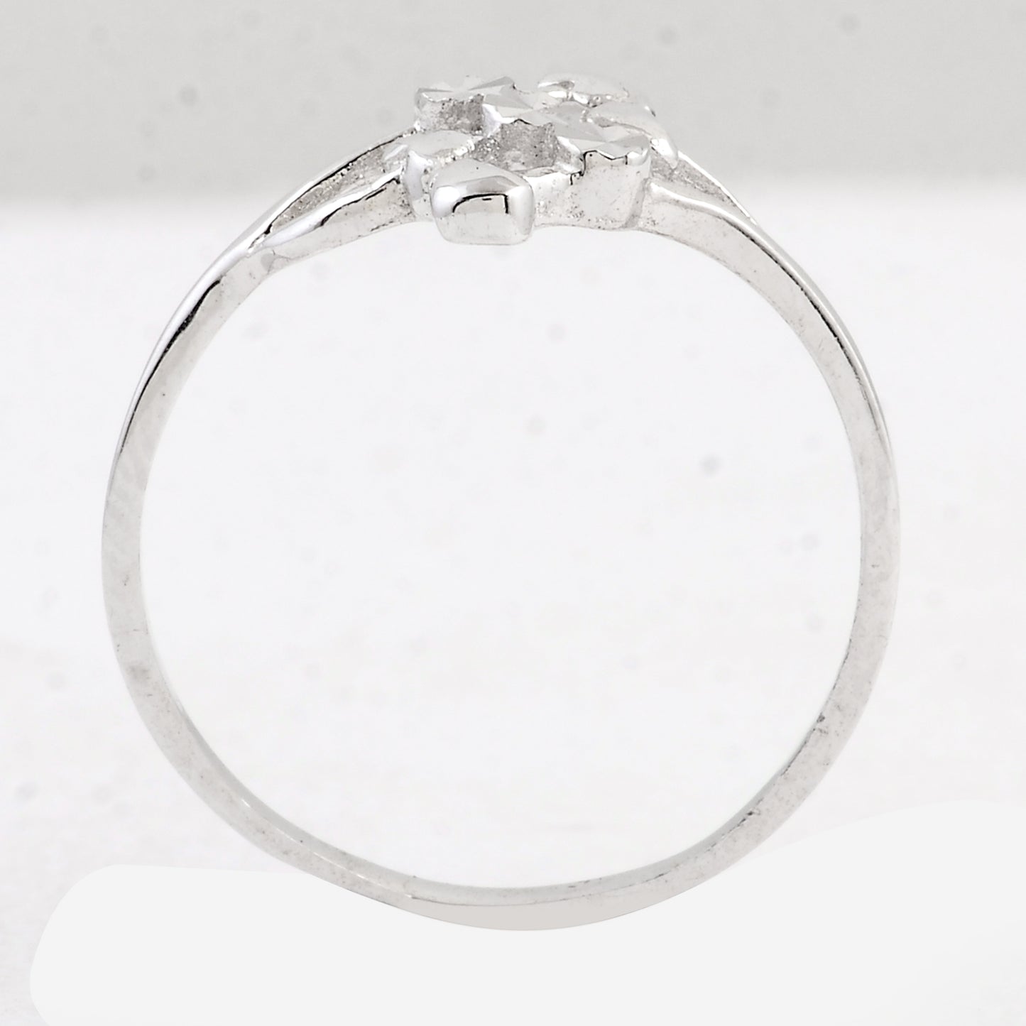 0.00 Ct Plain 925 Sterling Silver Ring