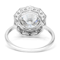 3.46 Carats Lab Grown Diamond 14K Gold Ring