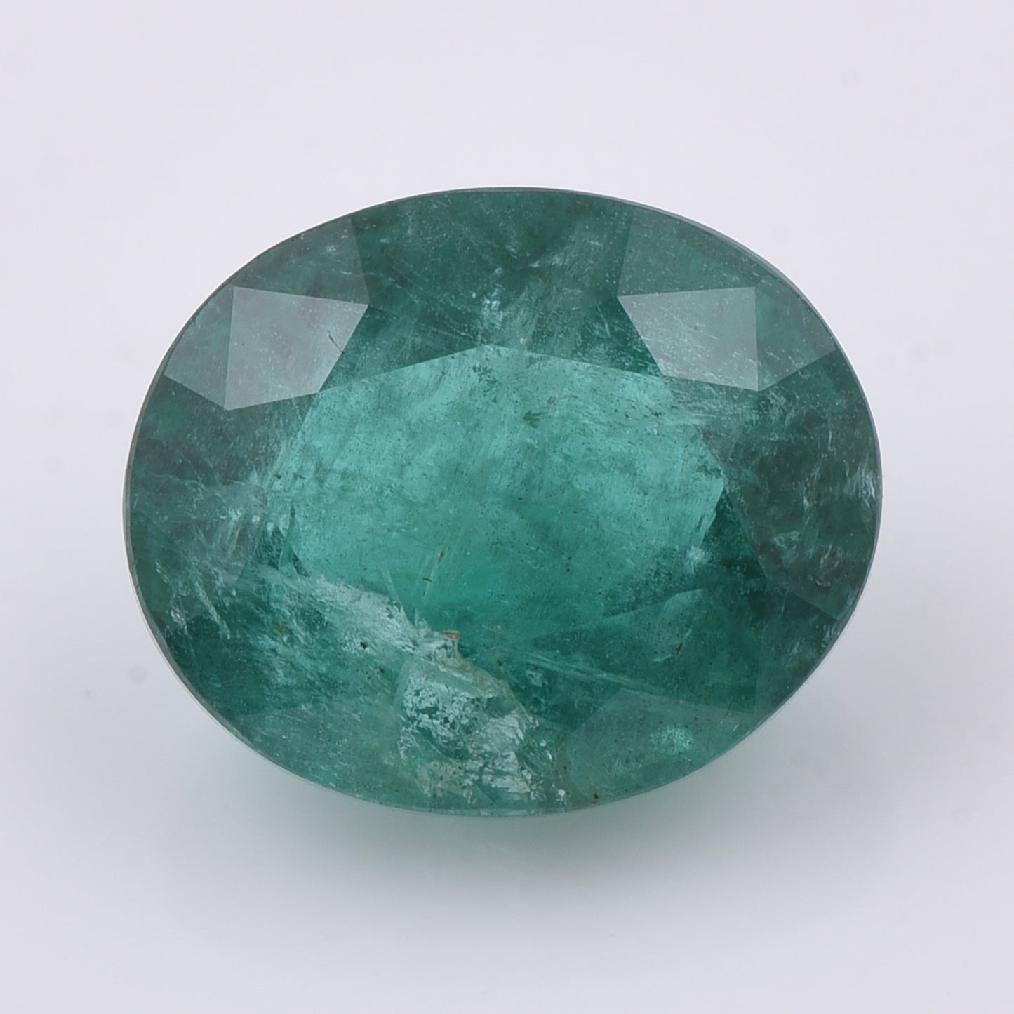 3.7 Natural Beryl Emerald Oval Mixed Cut Gemstone