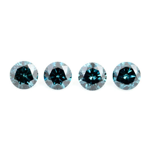 0.60 Blue Diamond Round Loose Gemstone
