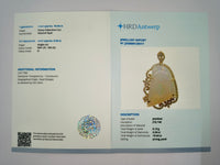 19.78 Ct Fancy Natural Opal 14K Gold Pendant
