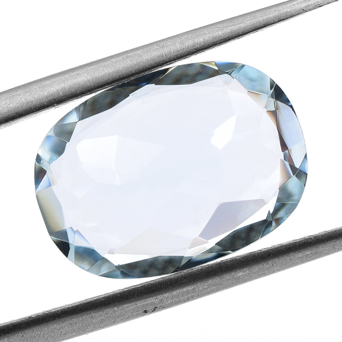 5.64 Natural Beryl Aquamarine Rectangular Cushion Mixed Cut Gemstone