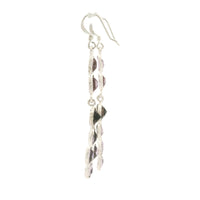 7.18 Ct Smoky Quartz, Amethyst 925 Sterling Silver Earrings