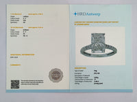 3.48 Carats Lab Grown Diamond 14K Gold Ring