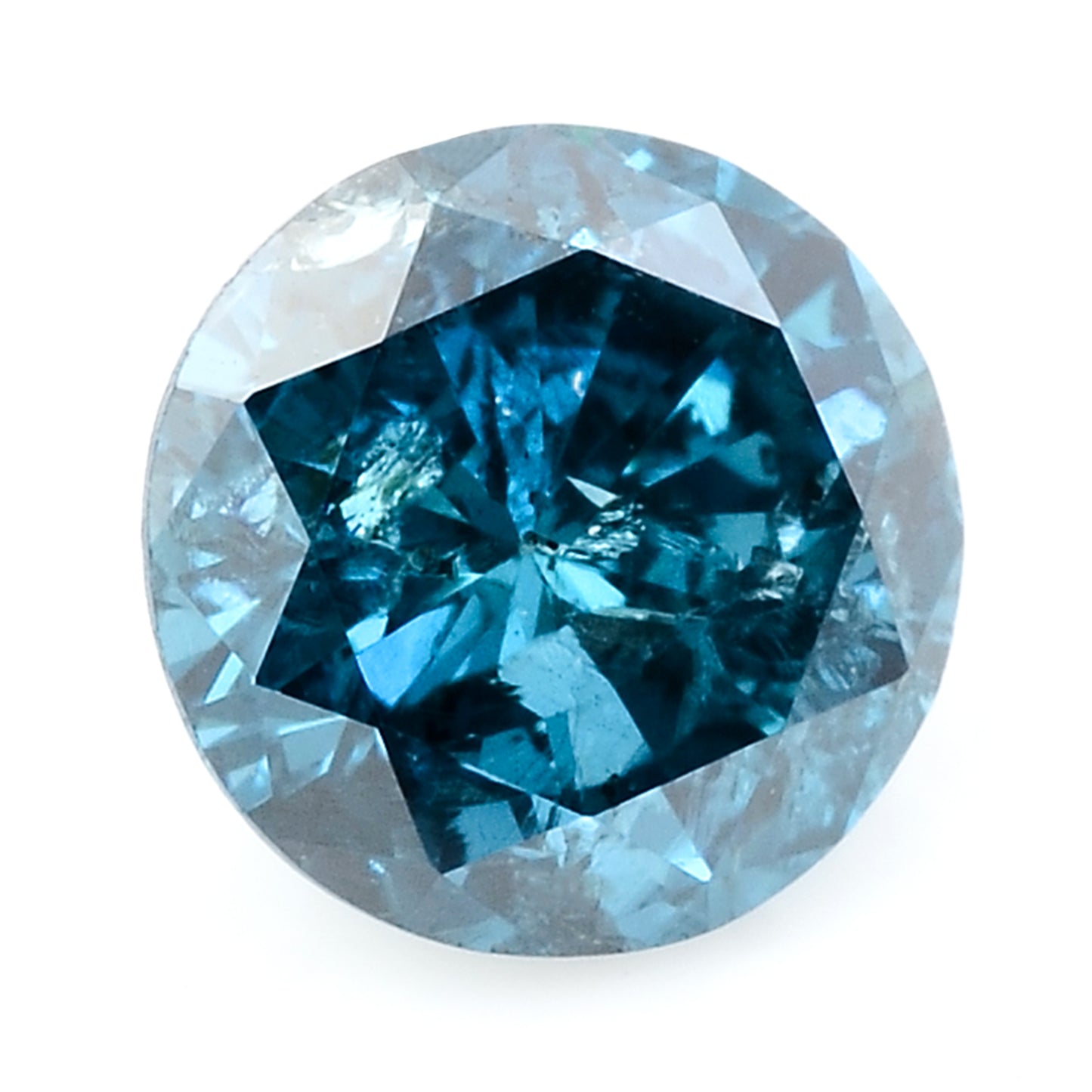 0.31 Blue Diamond Round Loose Gemstone
