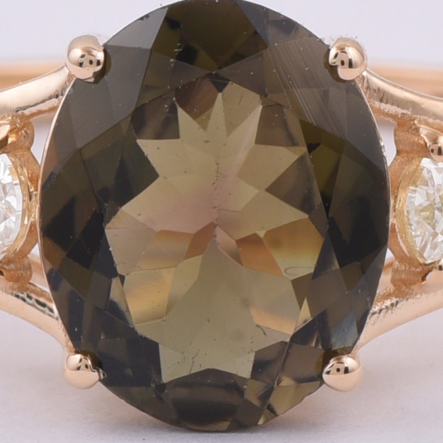2.39 Ct Oval Natural Tourmaline 14K Gold Ring
