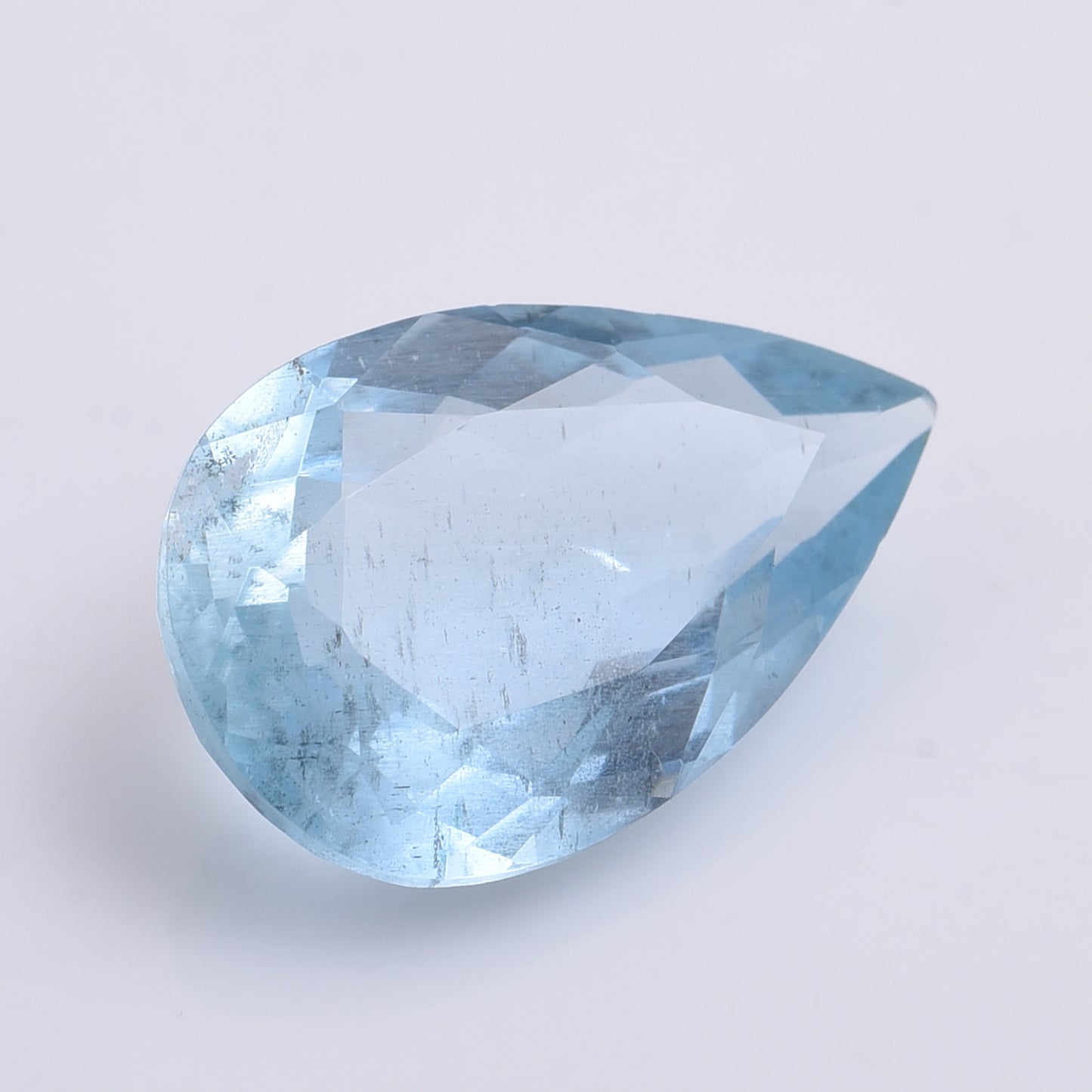 4.49 Natural Beryl Aquamarine Pear Mixed Cut Gemstone