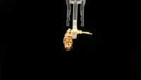 2.71 Ct Oval Multi Sapphire 14K Gold Earrings