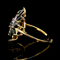 4.14 Ct Round Sapphire 14K Gold Ring