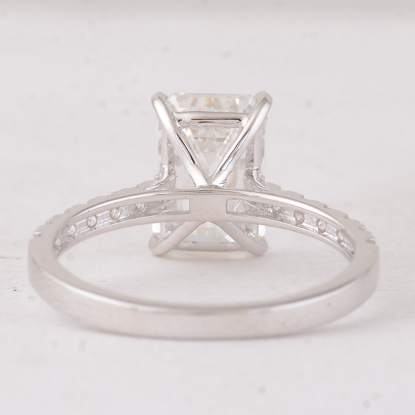 3.35 Carats Lab Grown Diamond 14K Gold Ring