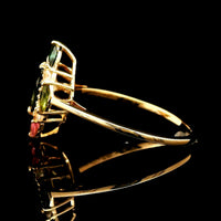 0.92 Ct Marquise Tourmaline 14K Gold Ring