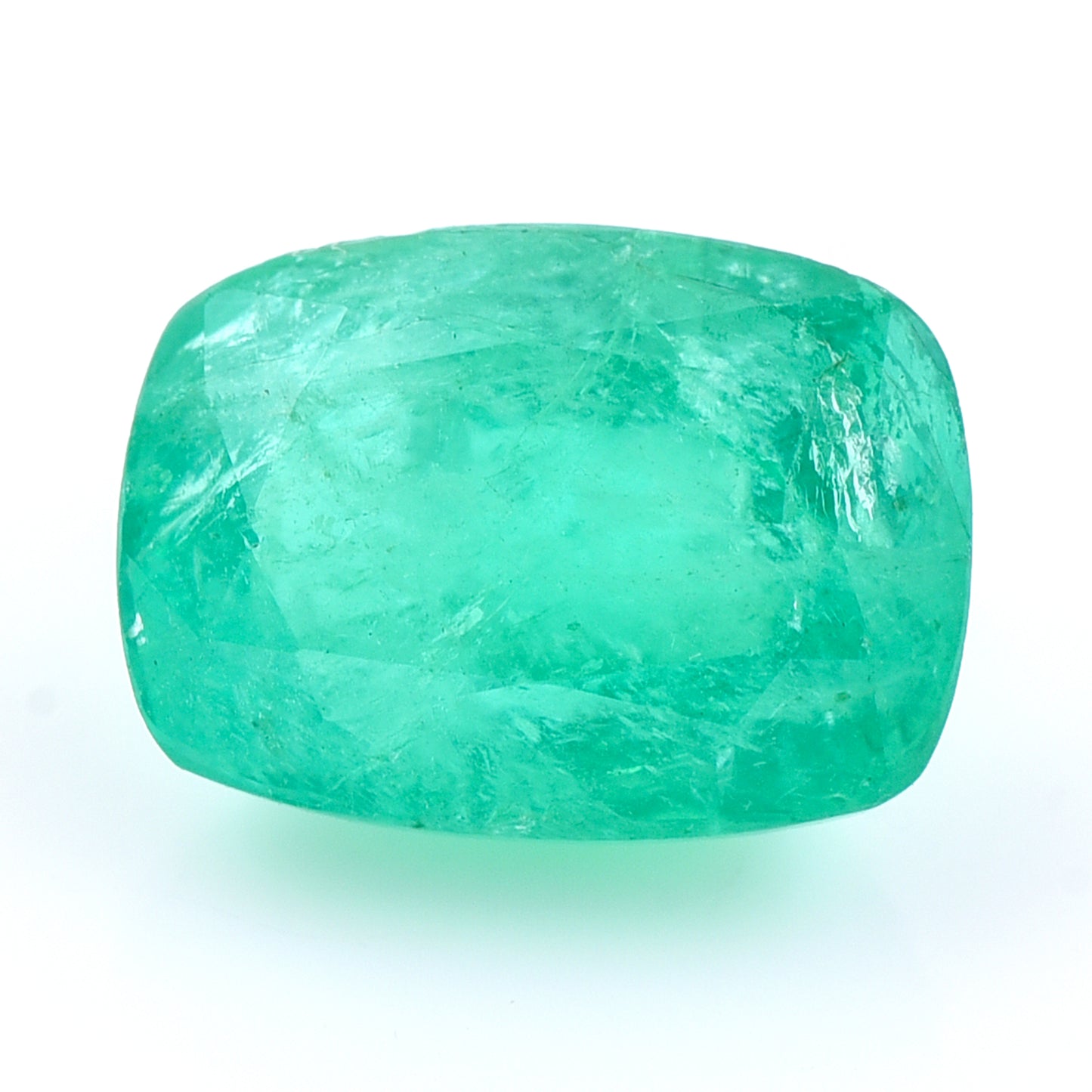 3.1 Natural Beryl Emerald Rectangular Cushion Mixed Cut Gemstone