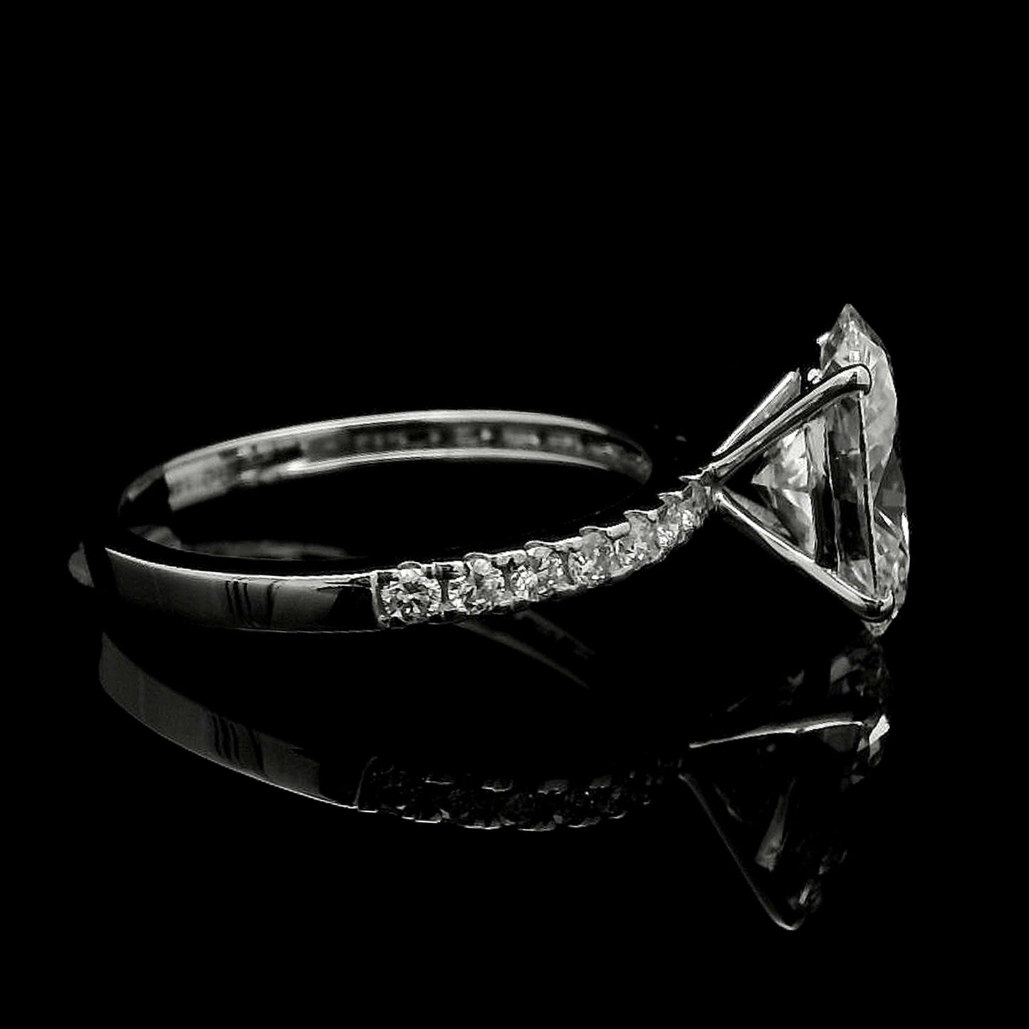 2.83 Carats Lab Grown Diamond 14K Gold Ring