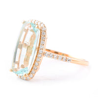 4.57 Ct Cushion Emerald 18K Gold Ring
