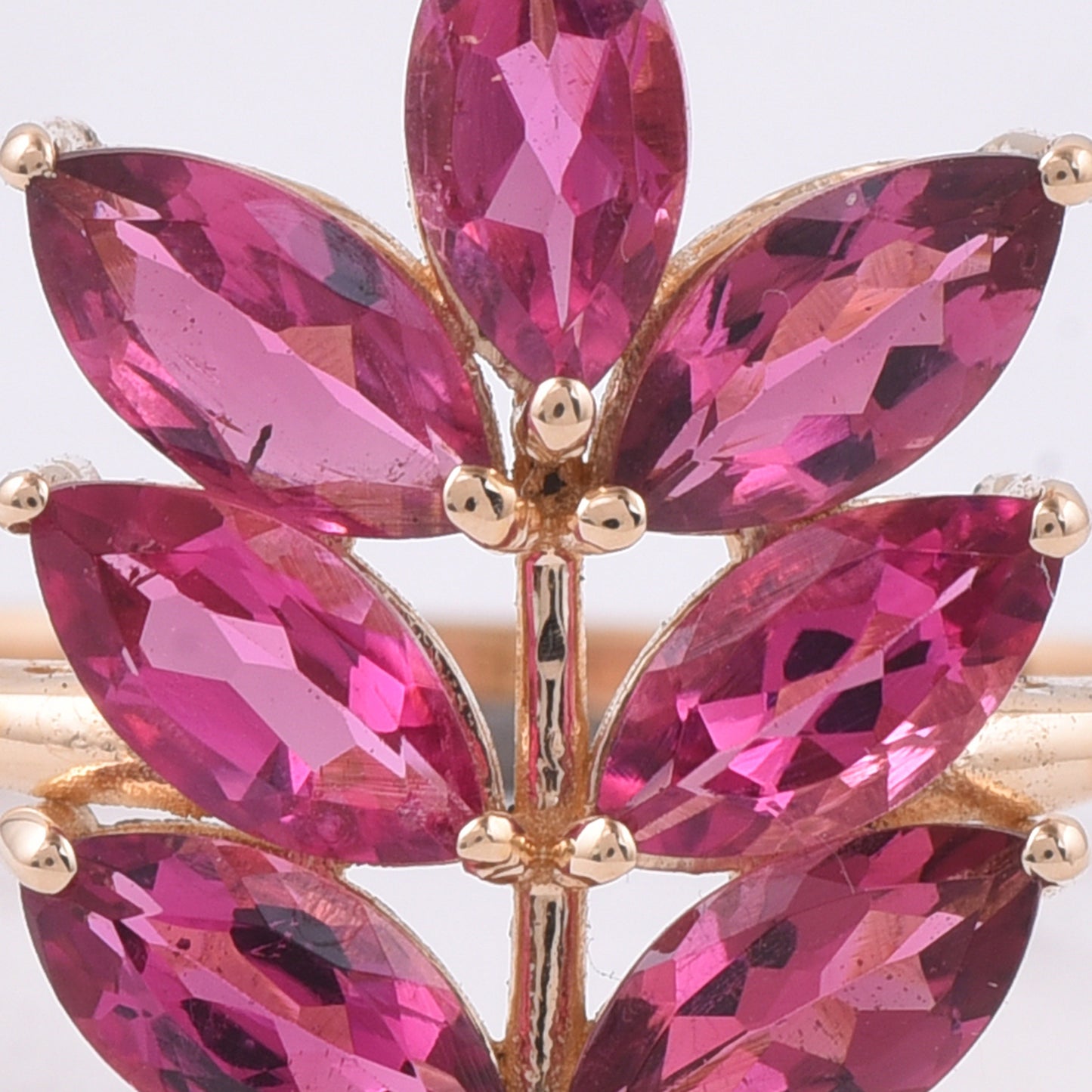 1.62 Ct Marquise Natural Tourmaline 14K Gold Ring