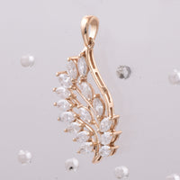 1.00 Ct Marquise Natural Diamond 14K Gold Pendant