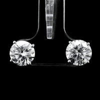 3.12 Carats Lab Grown Diamond 14K Gold Earrings