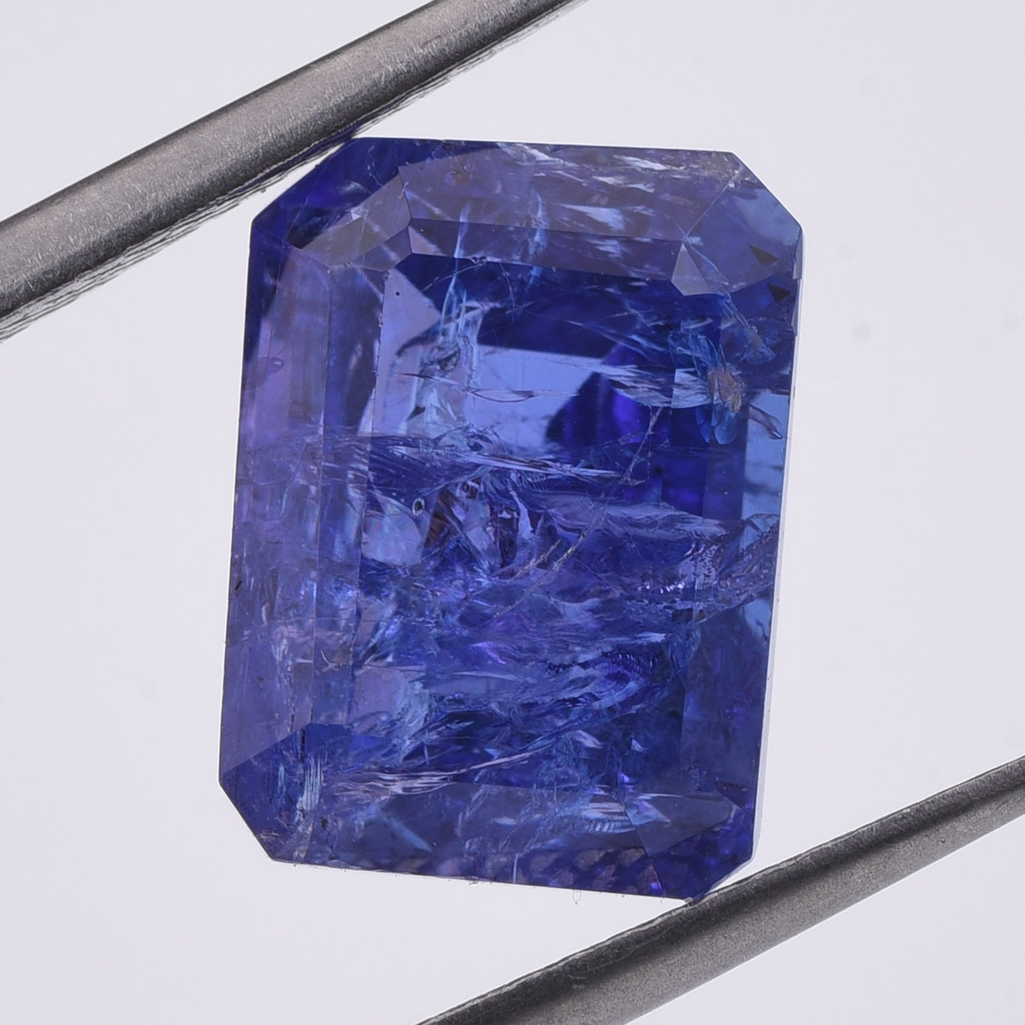 6.85 Natural Zoisite Tanzanite Emerald Cut Gemstone