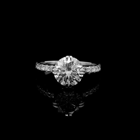 2.36 Carats Lab Grown Diamond 14K Gold Ring