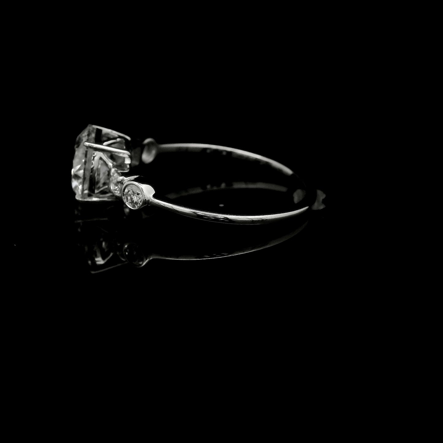 1.68 Ct Round Lab Grown Diamond 14K Gold Ring
