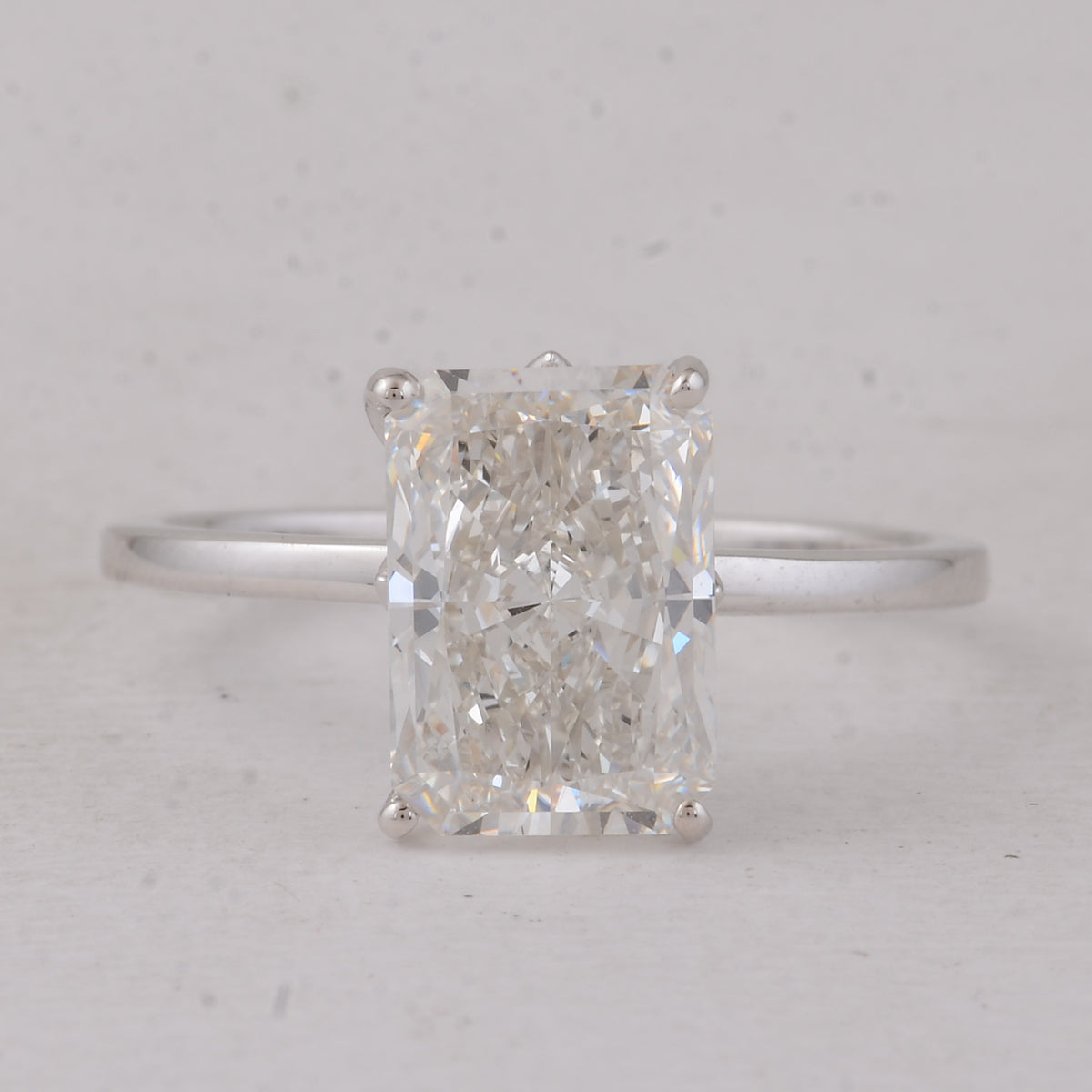 3.02 Carats Lab Grown Diamond 14K Gold Ring