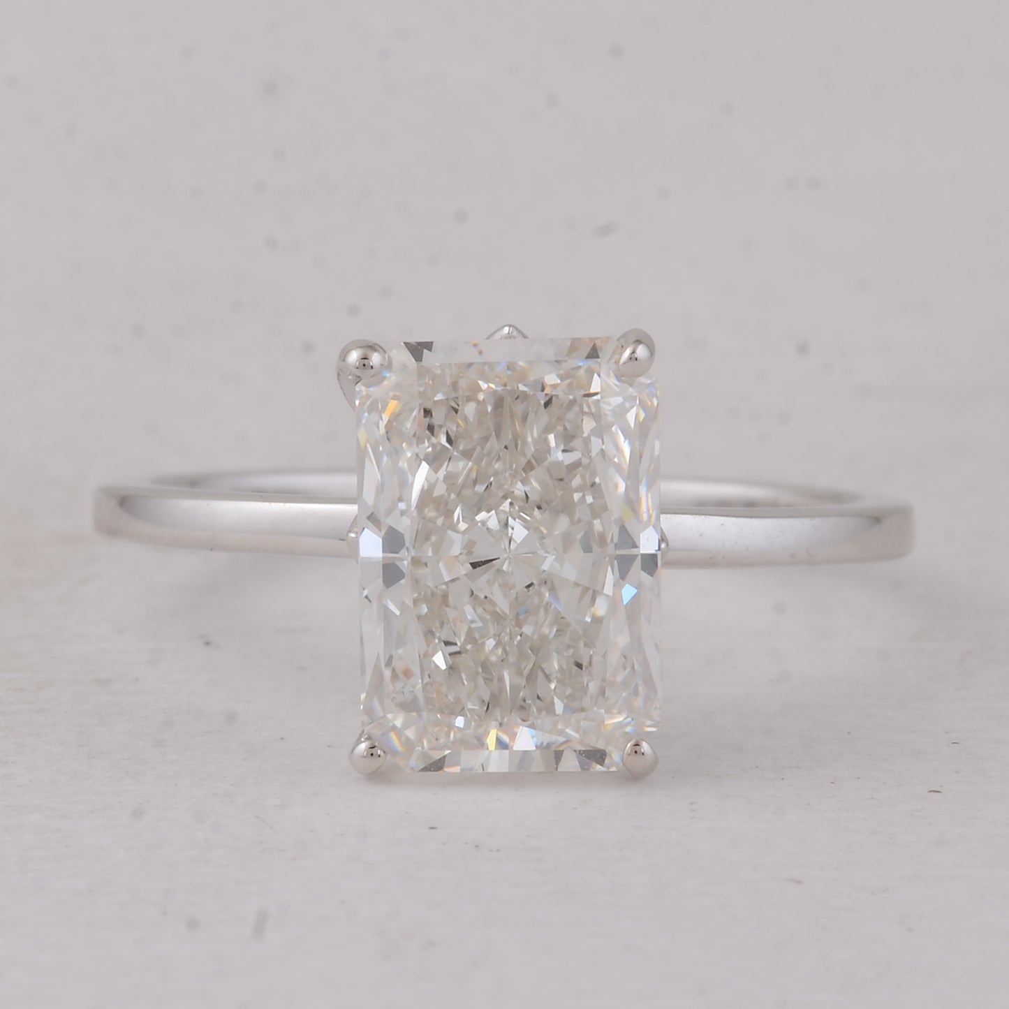 3.02 Carats Lab Grown Diamond 14K Gold Ring