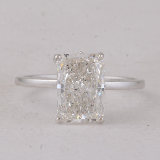 3.02 Carats Lab Grown Diamond 14K Gold Ring