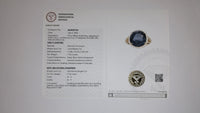 7.48 Ct Oval Mixed Cut Natural Corundum Sapphire 14K Gold Ring