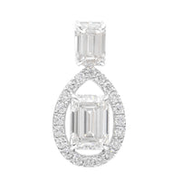 3.52 Carats Lab Grown Diamond 14K Gold Pendant