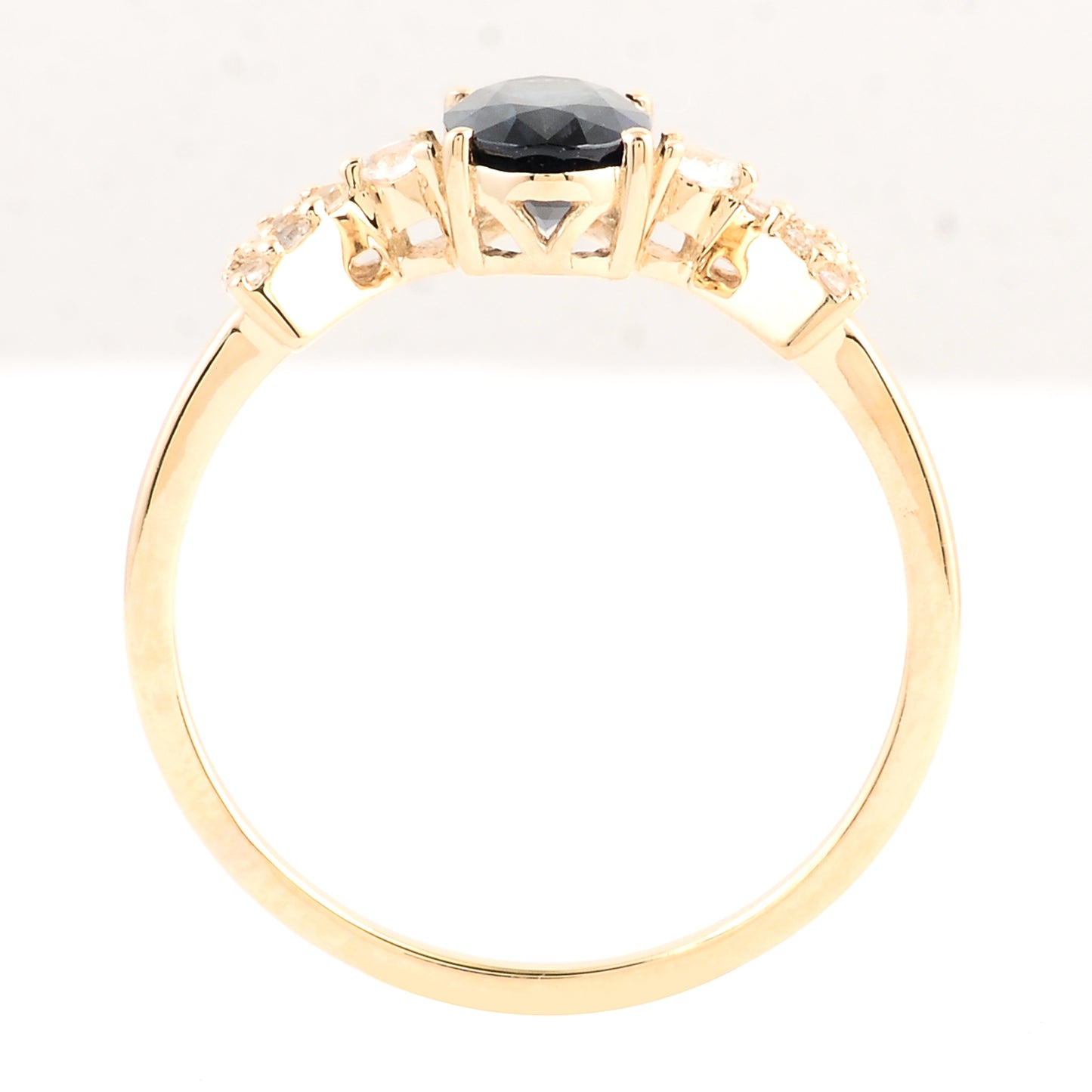 1.15 Ct Oval Sapphire 14K Gold Ring