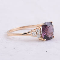 2.40 Ct Cushion Natural Spinel 14K Gold Ring