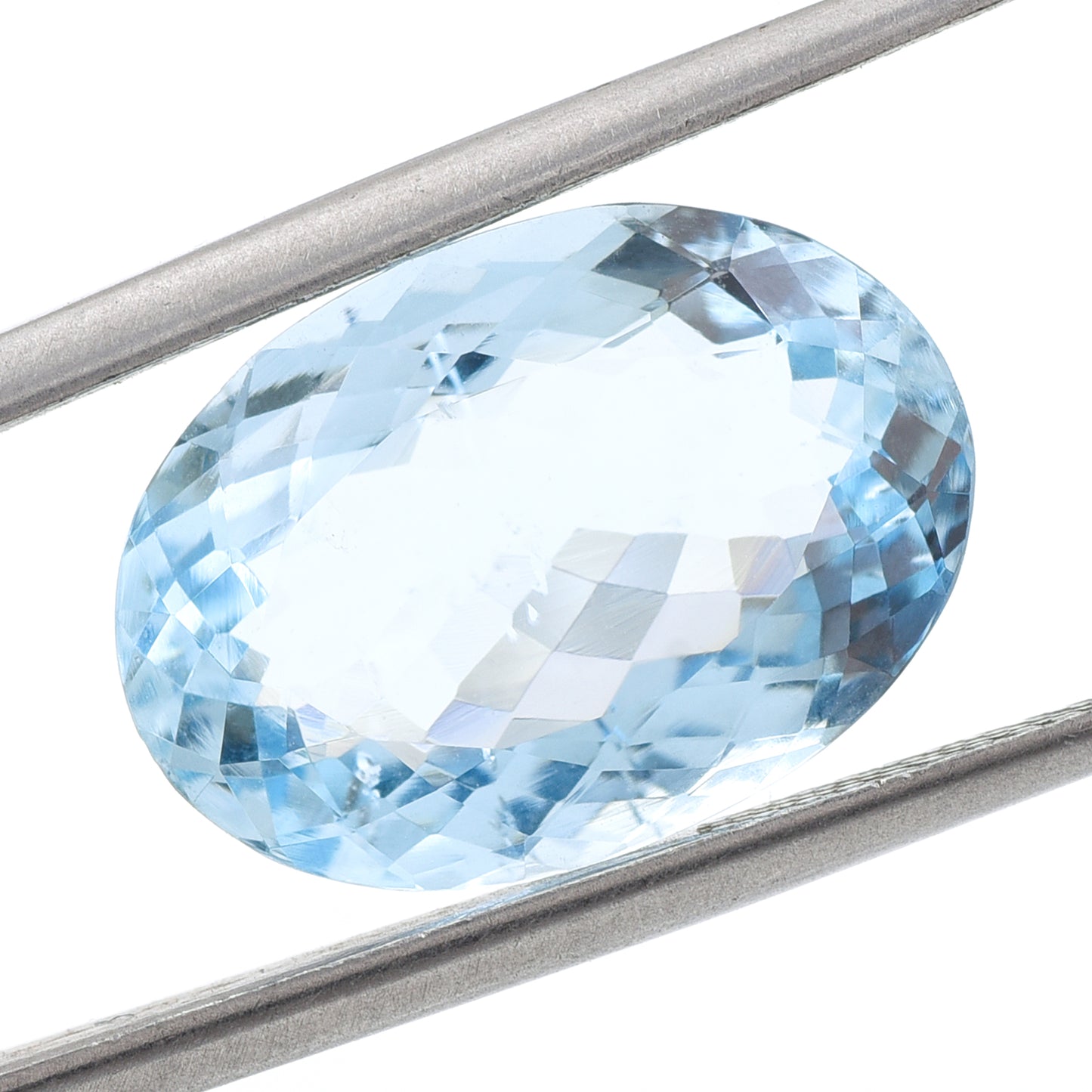 7.47 Natural Beryl Aquamarine Oval Mixed Cut Gemstone