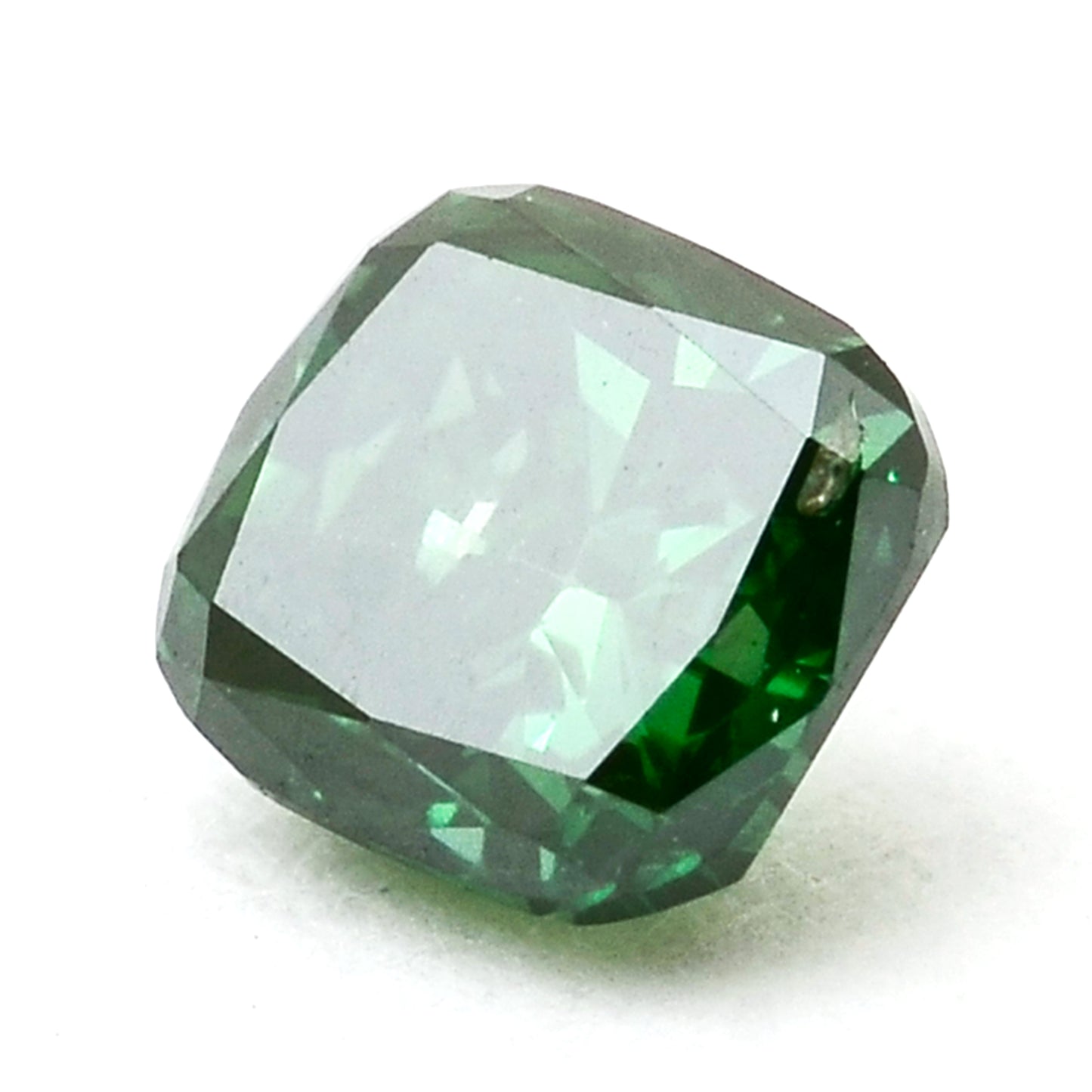 0.26 Green Diamond Cushion Loose Diamond