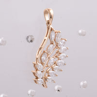 1.00 Ct Marquise Natural Diamond 14K Gold Pendant