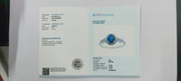 1.30 Ct Oval Mixed Cut Natural Sapphire 14K Gold Ring