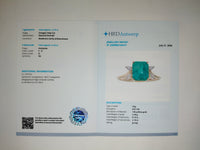 2.26 Ct Octagon Step Cut Natural Emerald 14K Gold Ring