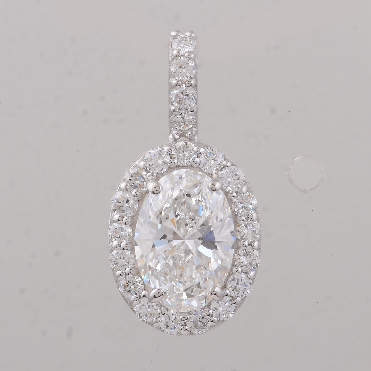 2.48 Carats Lab Grown Diamond 14K Gold Pendant