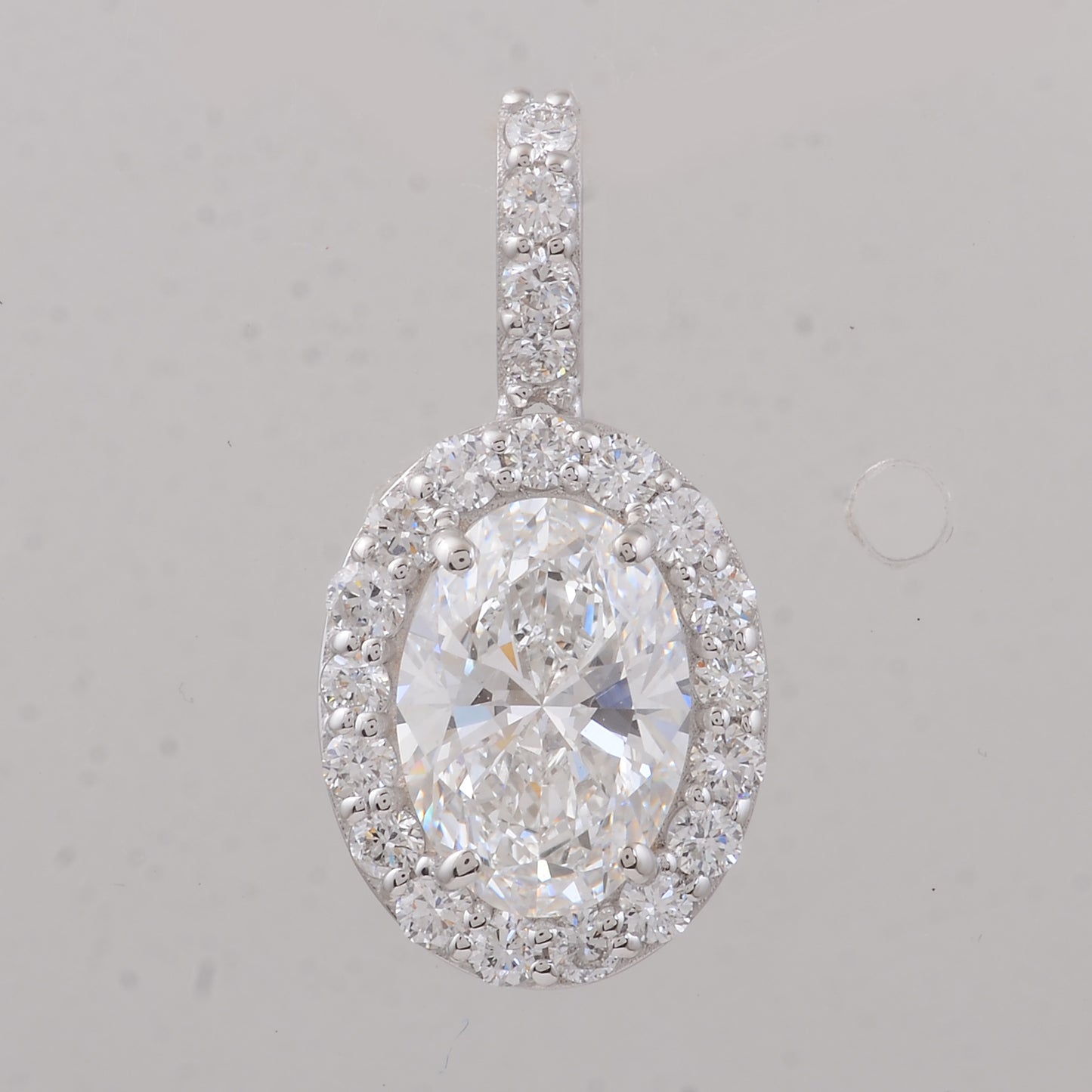2.48 Carats Lab Grown Diamond 14K Gold Pendant