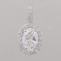 2.48 Carats Lab Grown Diamond 14K Gold Pendant