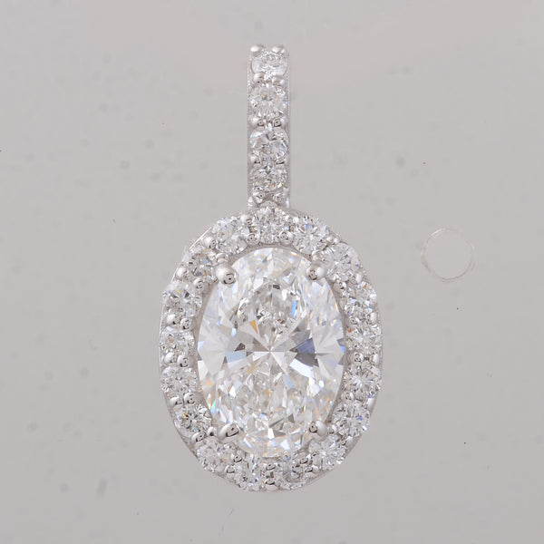 2.48 Carats Lab Grown Diamond 14K Gold Pendant