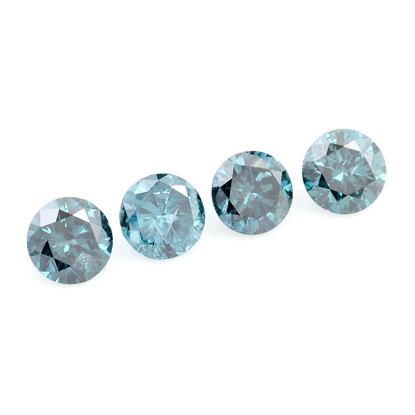0.64 Blue Diamond Round Loose Gemstone
