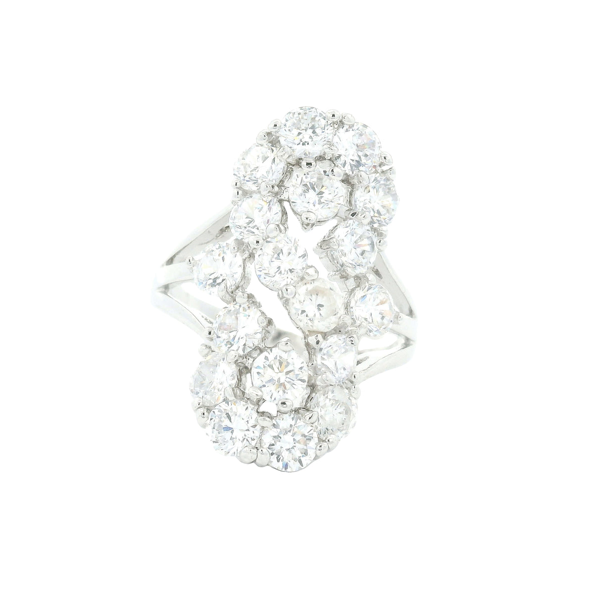 10.35 Ct Cubic Zirconia 925 Sterling Silver Ring