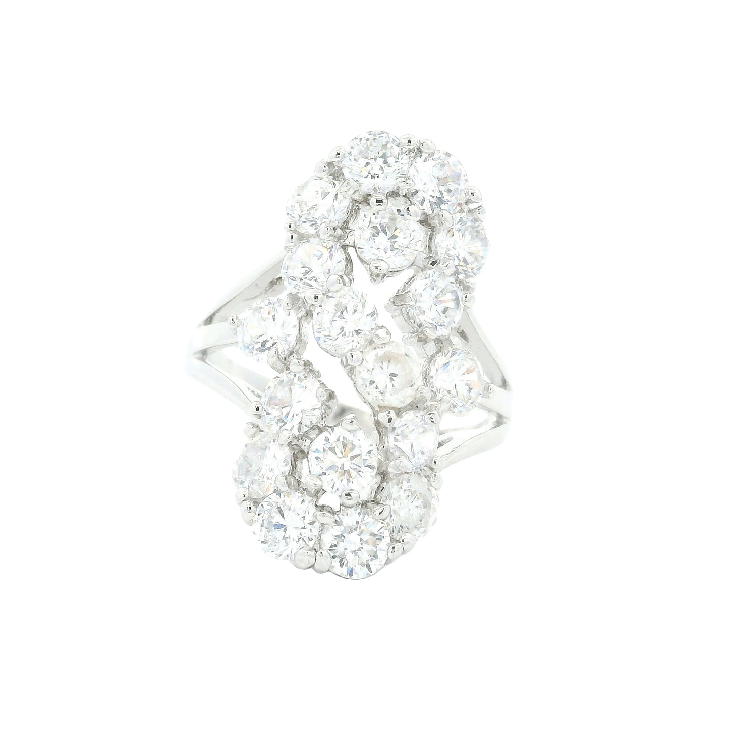 10.35 Ct Cubic Zirconia 925 Sterling Silver Ring