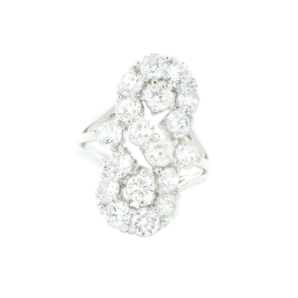 10.35 Ct Cubic Zirconia 925 Sterling Silver Ring