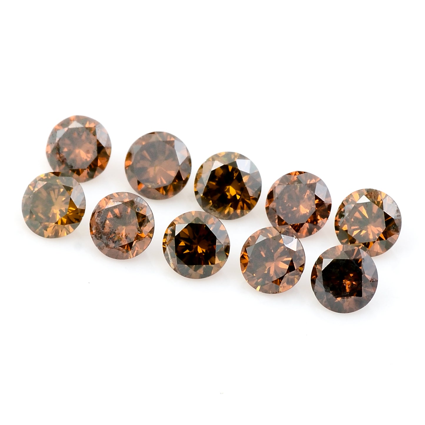 0.80 Red Diamond Round Loose Gemstone