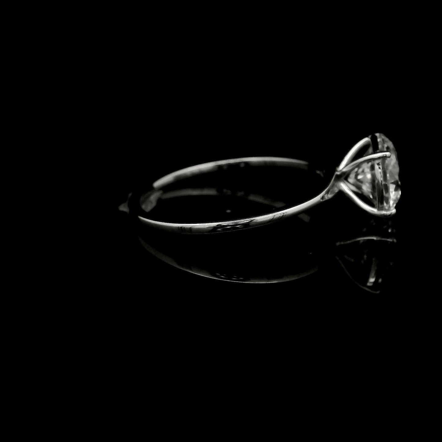 1.60 Ct Round Lab Grown Diamond 14K Gold Ring